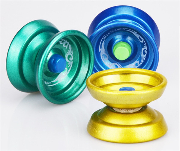 Metal Fidget Spinner Metal YoYo Alloy Aluminum Design High Speed Professional YoYo Ball Bearing String Trick Yo-Yo toys F1046