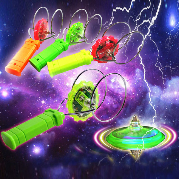 Flash YO-YO Children Toys new Magical Gyroscopic Colorful Magic Fly Magnetic Spinning Tops Random Color