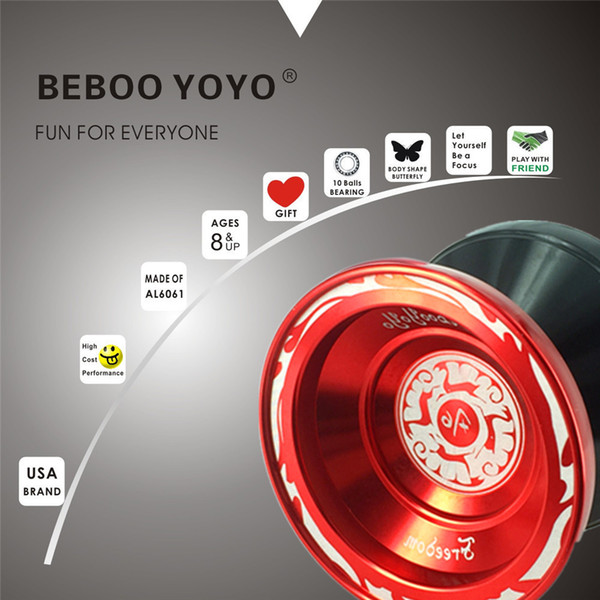 Ball Bearing Beboo YOYO Upgraded Version Alloy Aluminum yo yo Metal Professional Auldey Yo-Yo Toy