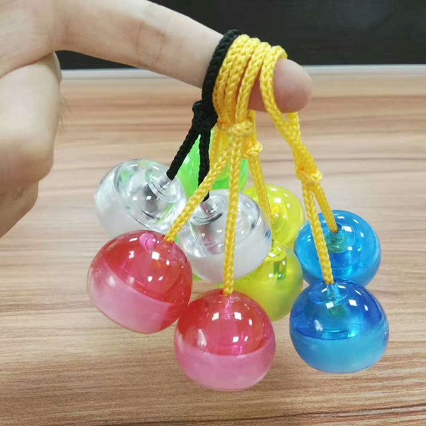 LED luminous treasure music ball decompression Toys Finger Tip Yo Yo flash flash colorful beads wholesale manufacturers