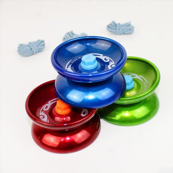 High Speed Bearing String Trick Yo Yo Ball Children Toy Fidget Spinner Metal Alloy YoYo Multi Color Hot Sale 3 75lx C R