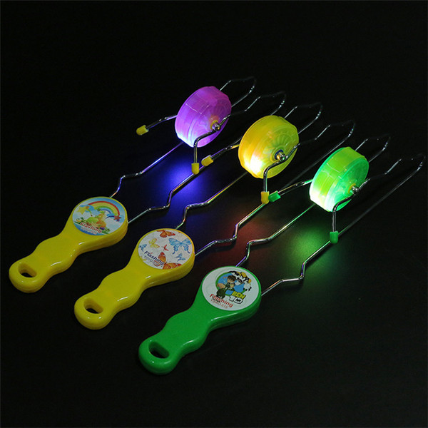 Yo Yo Yo iron rail flash LED toys wholesale gift for children