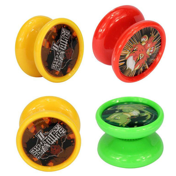 Hot Sale Yoyo Classic Kids Toys Plastic Magic Yoyo Loop Yo-yo Narrow Plain Shaft Star Burst System with Spinning String