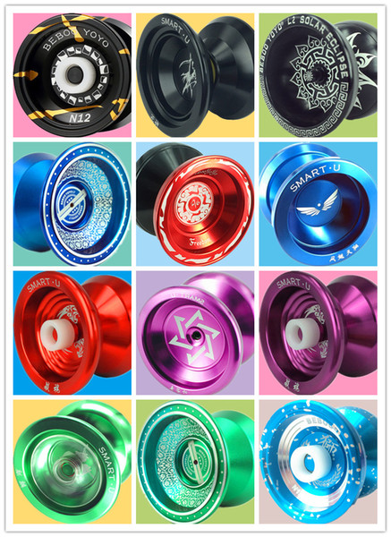 wholesale 20pcs/lot Ball Bearing Beboo YOYO Upgraded Version Alloy Aluminum yo yo Metal Professional Auldey Yo-Yo Toy