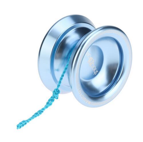 New Magic Yoyo T8 Aluminum Alloy Metal Yoyo Professional 8 Ball KK Bearing with String Kids Toys Yoyo Lake Blue & Gold Colors