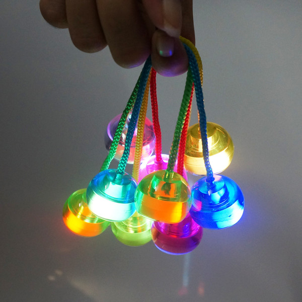 Yoyo ball colorful flash LED Yo Yo toy light finger pressure cross-border goods wholesale