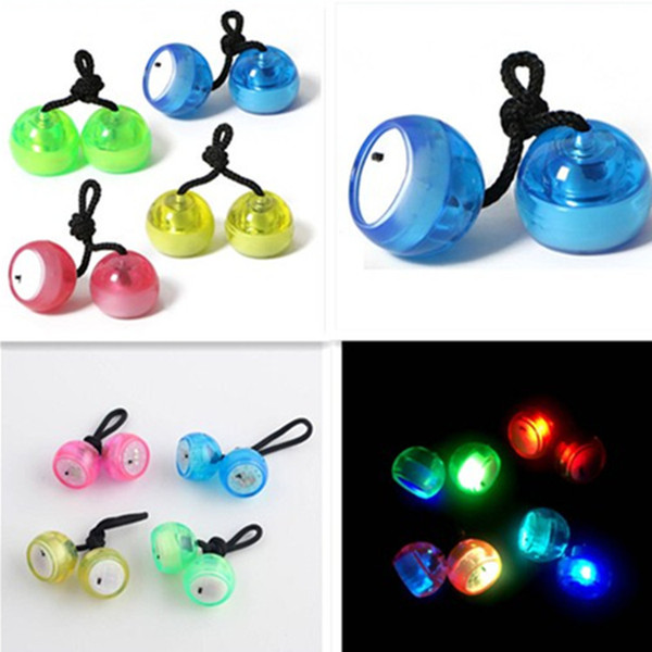 The new LED vacuum light colorful fingertips yo yo luminous artifact finger gyro yoyo ball toys