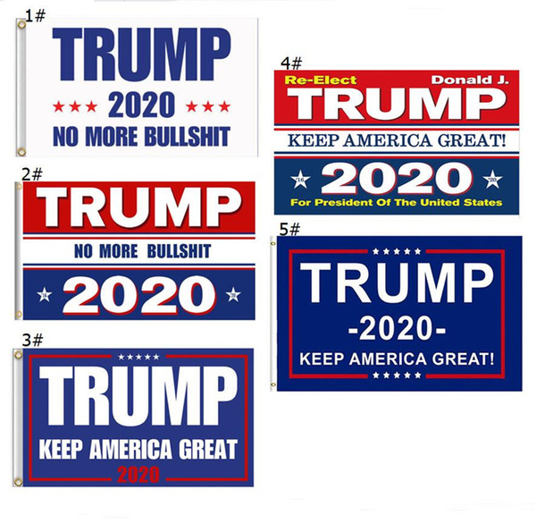 2020 Trump America Flags Donald John Trump Flag US Presidential Election Campaign Flags Hung Banner 5 Colors 90*150cm A5703