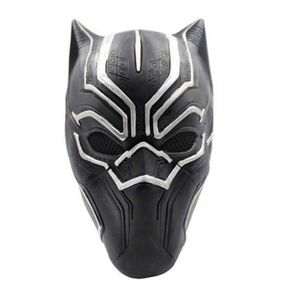 Panther Captain America Civil War Role LaTeX Mask Headset Halloween Realistic Party Props