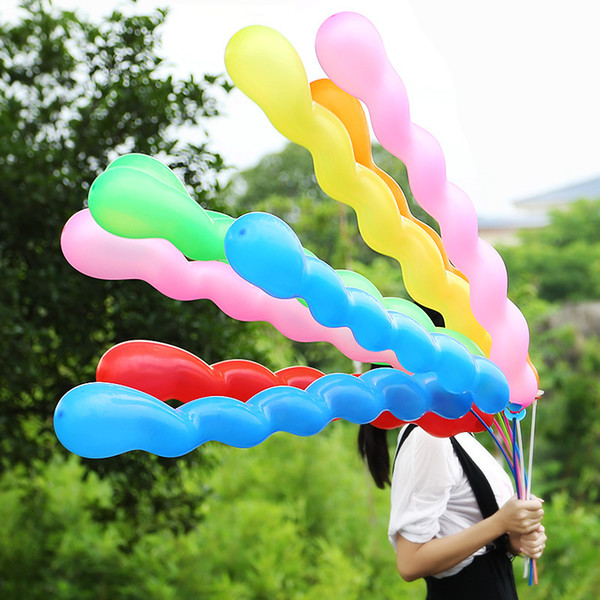 Spiral Balloons Latex Rubber Airballoon Thickening Long Party Supplies Christmas Festival Decoration Christmas Gift Popular 9xs F1