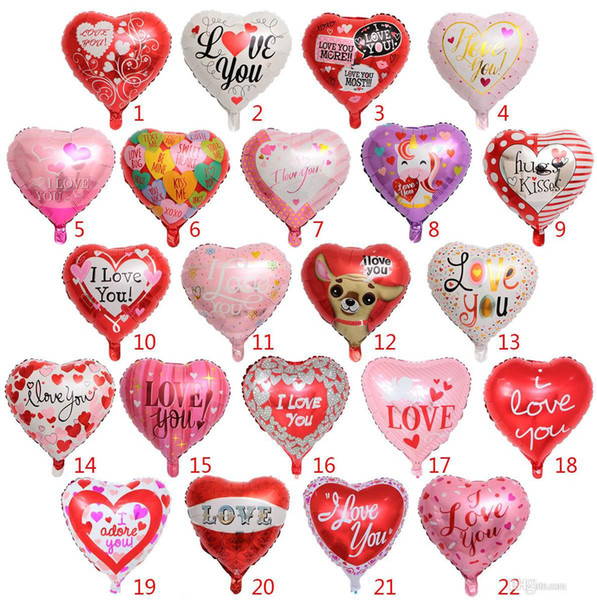 Party Balloons inflatable wedding party balloons decorations 18 Inch heart shape helium foil ballons Party Balloons