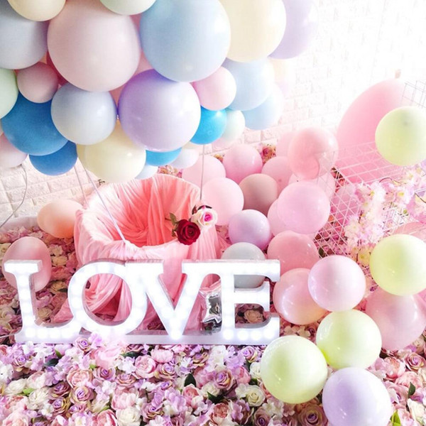 100pcs 10inch Multicolor Macaron Latex Balloons for Wedding Decoration bulk sales Party decorations Orange, pink and other colors