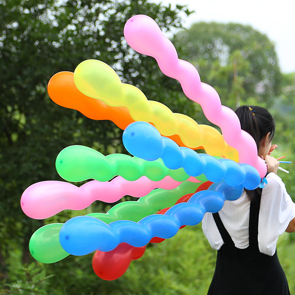 Twist Balloon Strip Spiral Airballoons Children Birthday Wedding Party Decoration Emulsion Latex Rubber Colors Mix 9xs F1