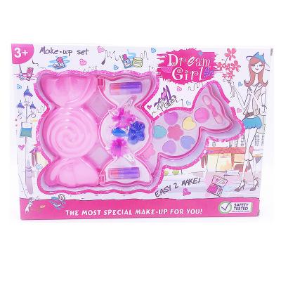 Fashion girl princess Kids make-up toys Butterfly Icecream cosmetics box makeup eye shadow lipstick combination stage Xmas makeup gift box