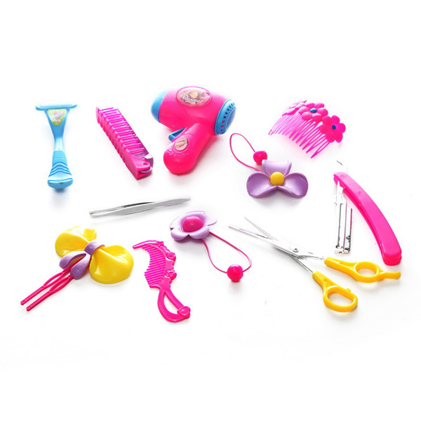 Hair Stylist Set Kids Hairdresser Tools Girls Beauty Pretend Play Toy Beauty Salon Playset for Party Favor and Supplies