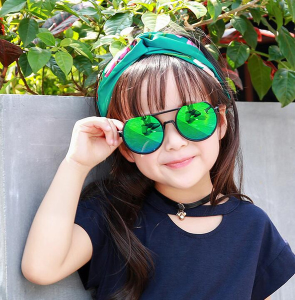 Baby Fashion Sunglasses Kids Sunglasses UV Protection Sunglasses Fashion New Children Mirror Wholesale 