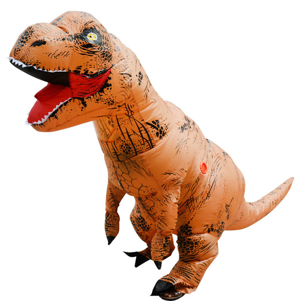 AAA hot Adult inflatable Dinosaur T REX Costume Jurassic World Park Blowup Dinosaur Cosplay Inflatable Costume Party Costume toys