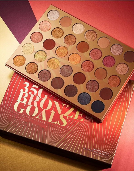 M Brand 35G Bronze Goals Artistry Eyeshadow Palette Matte Shimmer 35 Colors Eyeshadow Makeup tool with Epacket