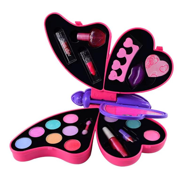 New Hot Sale Makeup Toys Baby Girls Pretend Play Safe Kids Girls Makeup Kit Toy Cosmetics Play Sets Best Gifts For Children