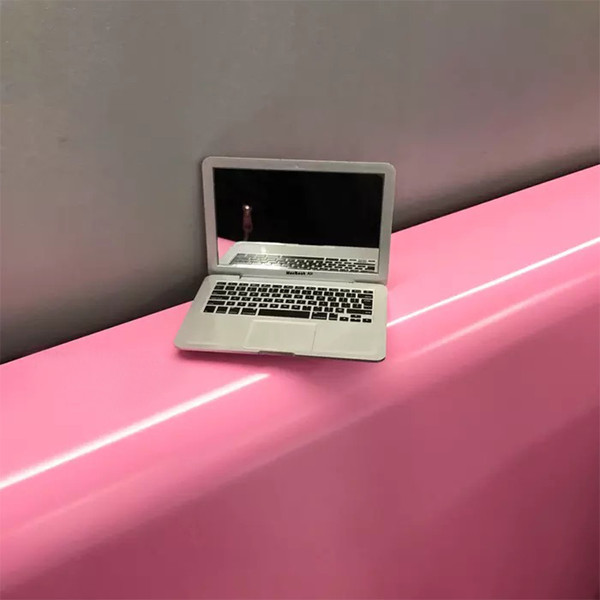 Free shipping Notebook mirror Mini Carry Mirror toy Creative notebook computer modeling Portable folding Small makeup mirror toy