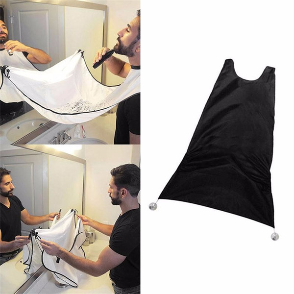 Men Bathroom Shave Apron Beard Care Trimmer Men's Facial Hair Catcher Polyster Shaving Apron Cape Cloth Sink Tools