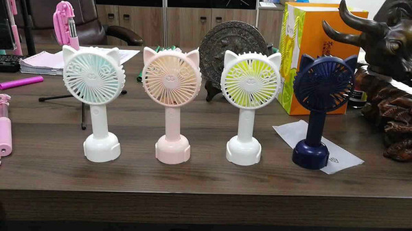 Hot Cat Face mini Fan Portable Fan USB Charging Cool Removable Rotating Handheld Mini Outdoor Fans Pocket Fan Large wind power for Gifts