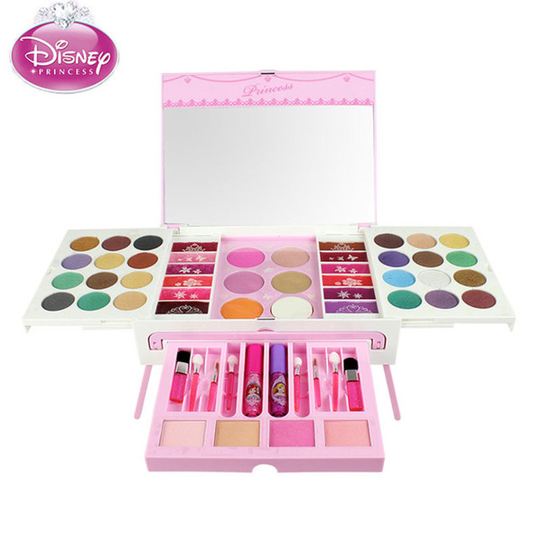 Makeup Set Fashion House Princess Powder Box Dressing Table Simulation Dresser Toys For Children Beauty Pretend Play Toy