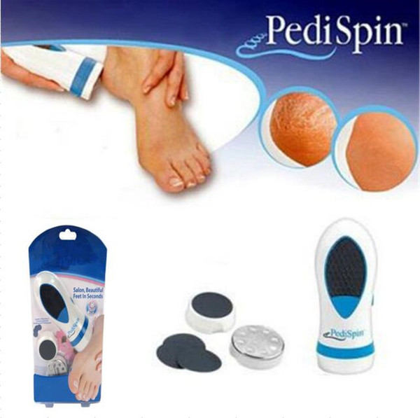 Pedi Spin Gently Removes Calluses Dry Skin Electric Remover Pedicure Calluses Dead Skin Foot Care Tool Massager Beauty Equipment with box