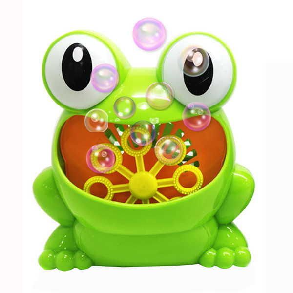 New Cute Frog Automatic Bubble Machine Blower Maker Party Summer Outdoor Toy for Kids Wholesale And Drop