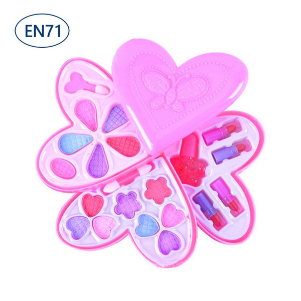 Kids Girl Makeup Set Eco-friendly Cosmetic Simulation Dressing Table Makeup Toy Pretend Play Kit Princess Toy Gift