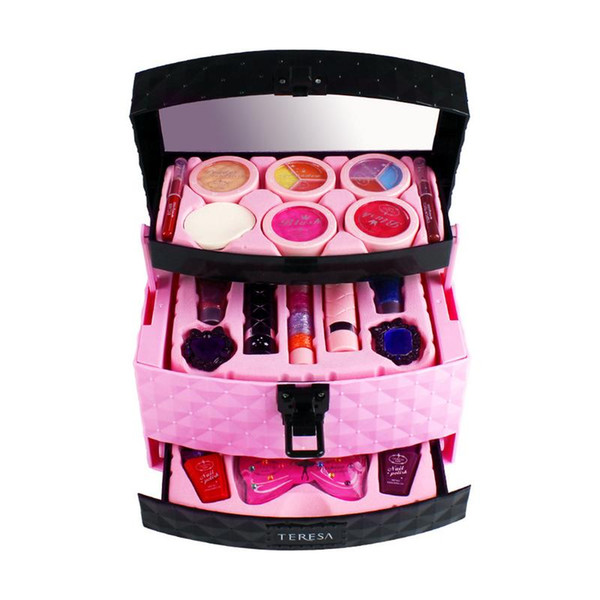 23 Pieces/Set Of Children Safe Non-toxic Fake Cosmetics Toy Set Girl Cosmetics Toy Princess Play House