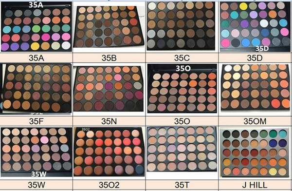 Chirstmas stock Makeup 35 Colors eyeshadow palette eyeshadow palettes 12 style DHL 