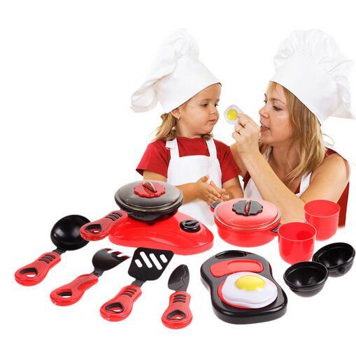 3Set Kitchen Cooking Toy Children DIY Pretend Kitchen Toy Role Play Toy Set Kids Educational Toys High Quality For Children's