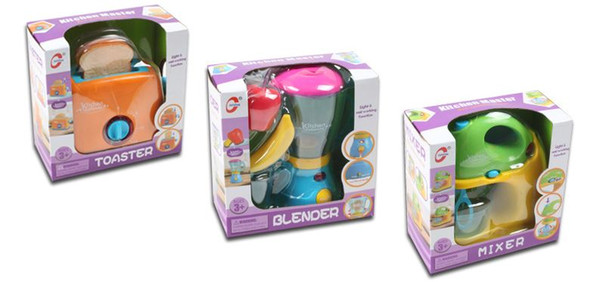Simulation of electric kitchen toys in children's homes mini kitchen small home appliances with lighting toaster