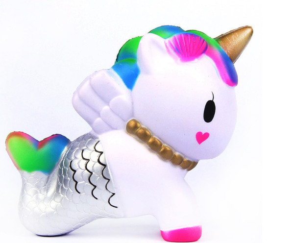 Squishy unicorn toys Squishy Horse mermaid Super Slow Rising Pegasus Squeeze Soft Scented Stress Relief Decoration Toy Kids Christmas Gift A