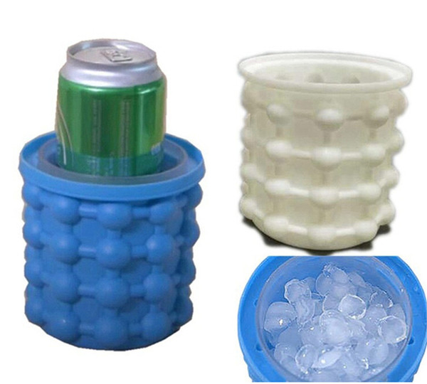 Saving Ice Cube Maker Silicone Ice Bucket Container irlde ice genie Revolutionary Space Saving Mode Kitchen Tools for Chilling Beverage