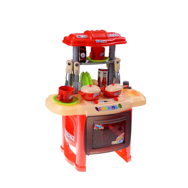 Tableware Pretend Play Simulation Kids Kitchen Cooking Toys Baby Happy Kitchen Cooking Model Toys