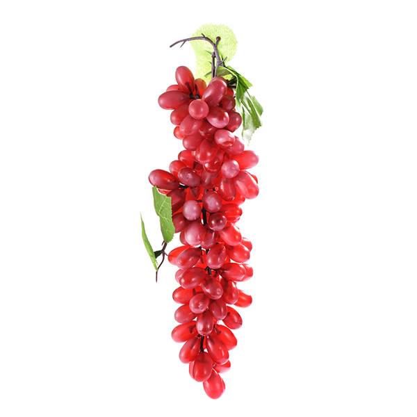 Simulation Fruits PU 110 Grain Grapes Kitchen Toys for Children Kids Pretend Play Toys Home Wedding Party Garden Decor