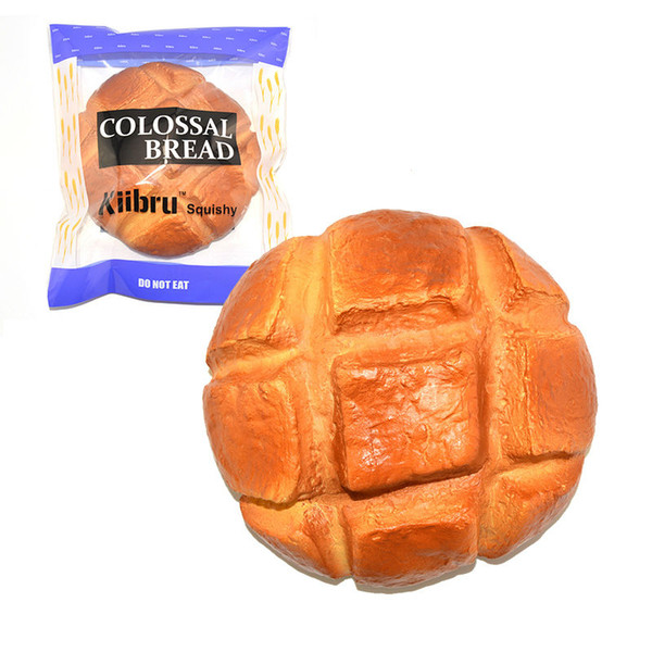 Wholesale-New 18CM Kiibru Upgrade Super Jumbo Pineapple Bread Squishy Scented Slow Rising Original Package Toy 1PCS