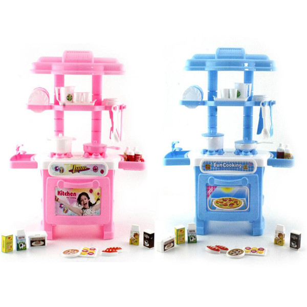 Wholesale- New simulation kitchen dining table children's toys kids playing pretend kitchen kids gift toys