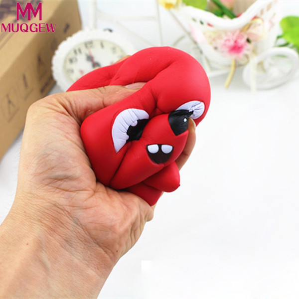 Wholesale- 2017 New Fashion Squishy Red Octopus Bread Slow Rising Bun Charms Gifts Toys