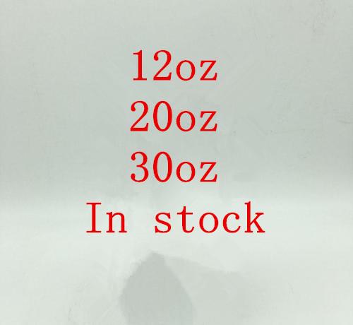 In Stock 30oz 20oz 12oz Stainless Steel Cup 304 Vacuum Tumbler Transparent lid Car Tumblers Cups