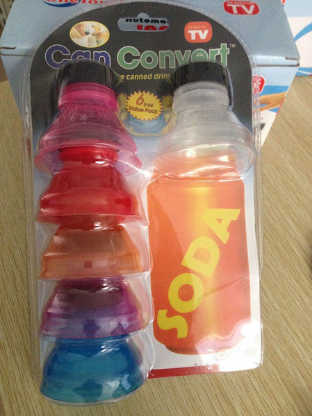 TV Can convert 6pcs/set Cans lid Kitchens Drink sealed cover 2018 free shipping C3532