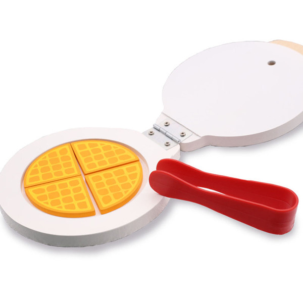 Wooden Simulation Pancake Machine Toys Breakfast Combination Afternoon Tea Pretend Play Kitchen House Toy Education Set