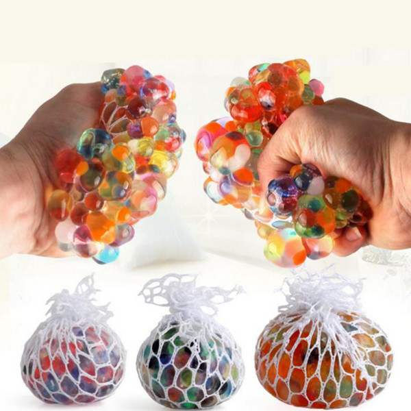 Wholesale Anti Stress Mesh Grape Ball 6CM Latex Colorful Anti Stress Relief Ball Stress Autism Mood Relief Hand Wrist Squeeze Toy
