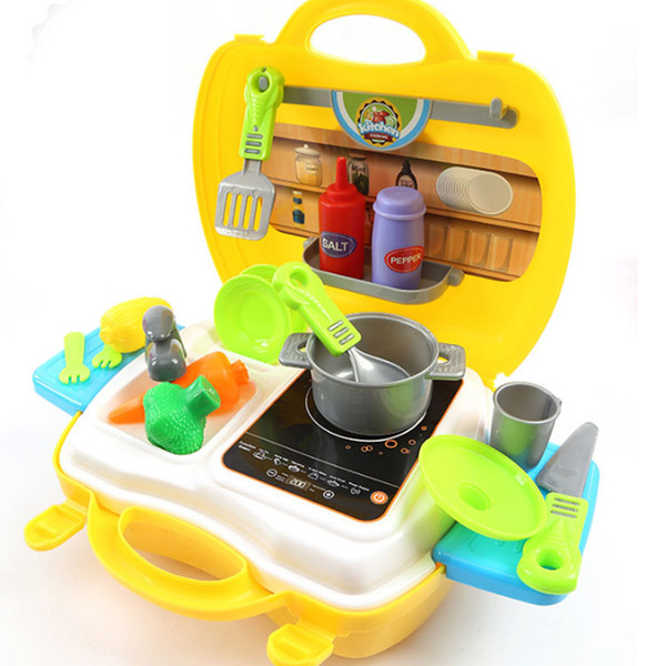 Set Package Plastic Kitchen Play Toy Vegetables Cutting Cooking Kids Pretend Play Educational Toys