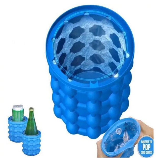 13x14.5cm Ice Cube Maker Genie The Revolutionary Space Saving saving Ice Cube Maker 3D Grenade Mold Ice Genie Kitchen Tools Cooling Beer hot