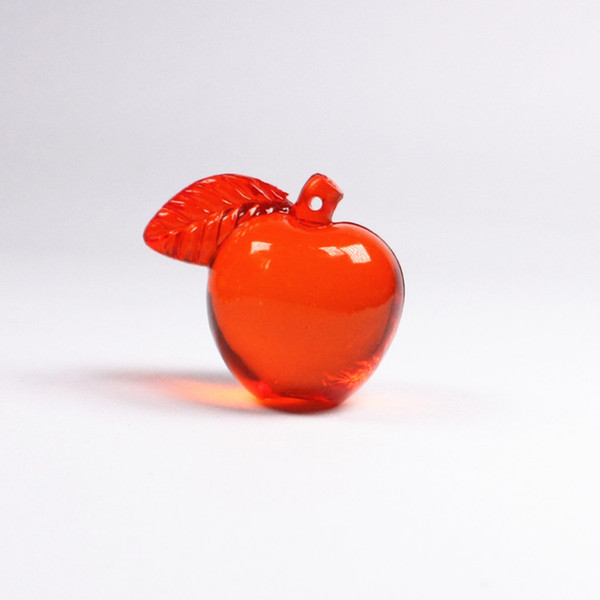 Free shipping Young child child Crystal Acrylic plastic Transparent Apple toy Children House fruit Pendant toy