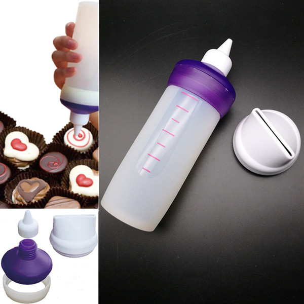 PP Silicone Cake Decorator Cake Cupcake Cream Bottle Pen Cookies Chocolate Maker Bakeware Kitchen DIY Baking Decorating Tools NEW Silicone