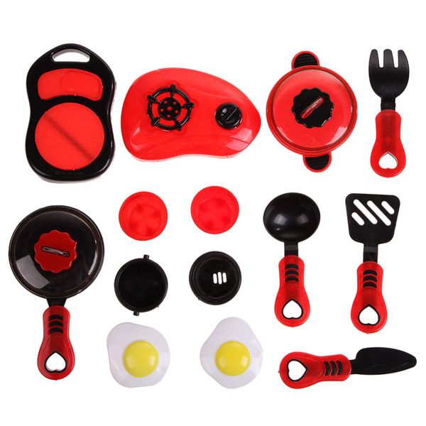 1Set Kitchen Cooking Toy Children DIY Beauty Kitchen Cooking Toy Role Play Set Educational Toys